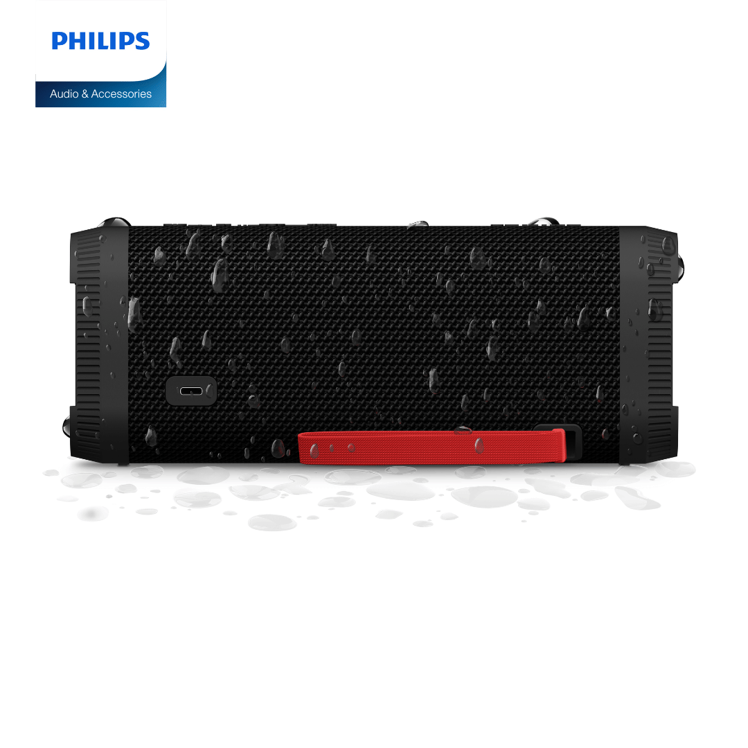 ลำโพงบลูทูธ PHILIPS TAS5000E กันน้ำ มี POWER BANK ในตัว สีดำ_1